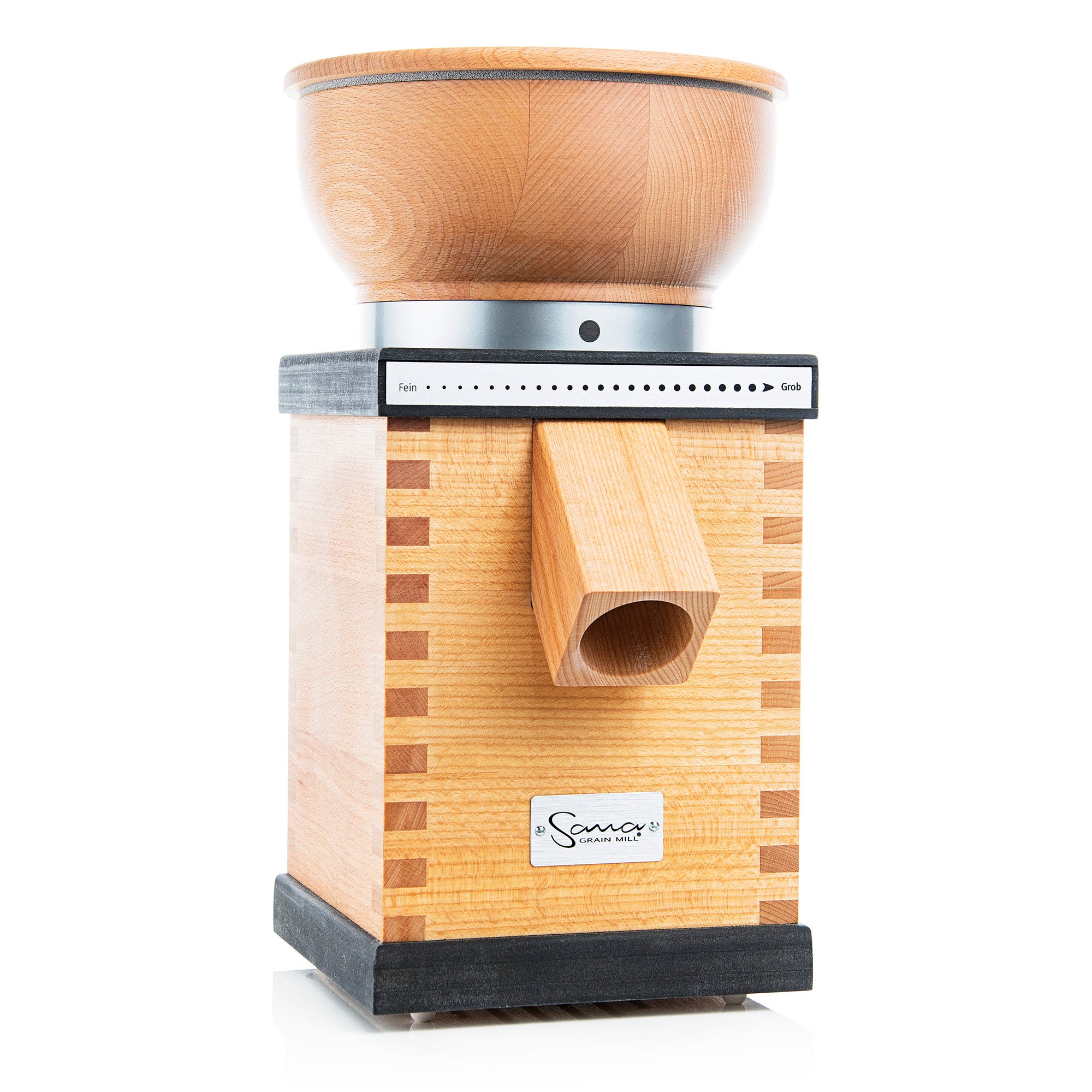 SANA Premium Sold Beech Wood Grain Mill for fine to coarse flour.