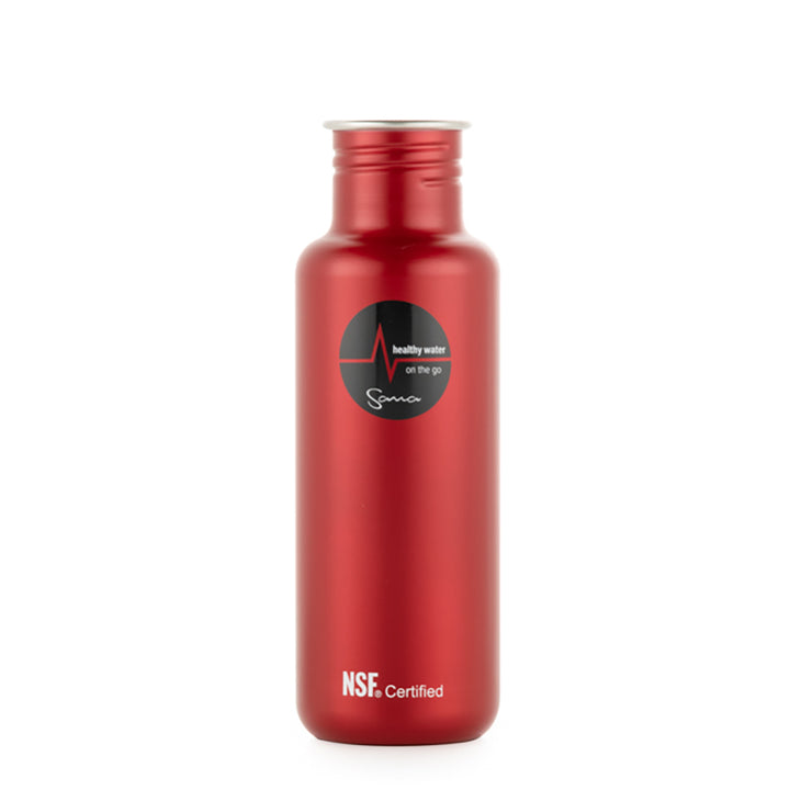 Sana Stainless Steel Filtration Bottle - RED - Sana USA