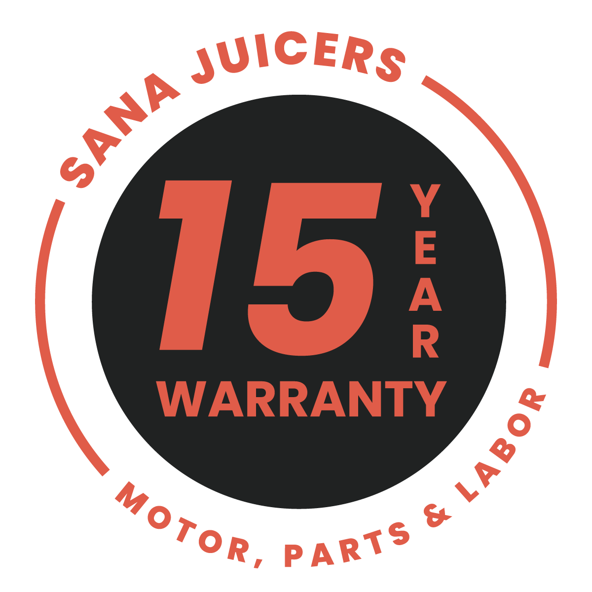 Sana 848 Premium Masticating Vertical Celery Juicer Red