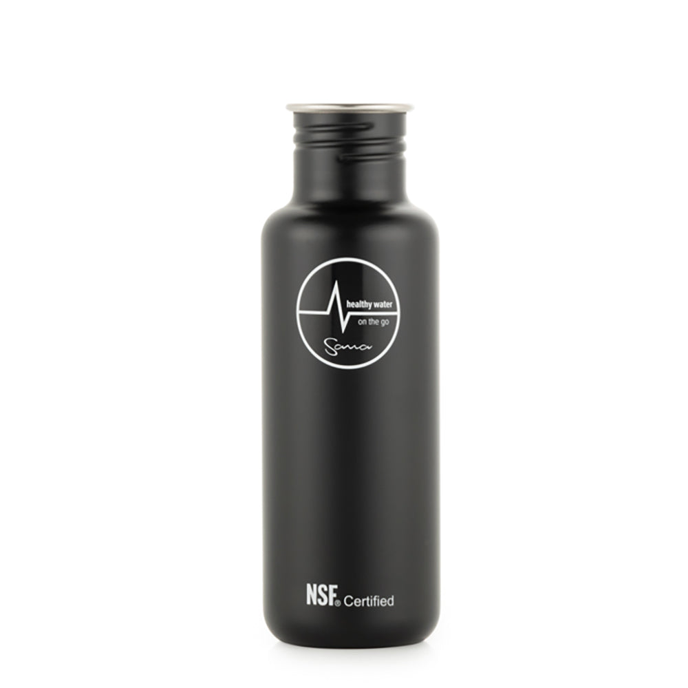 Sana Stainless Steel Filtration Bottle - BLACK - Sana USA